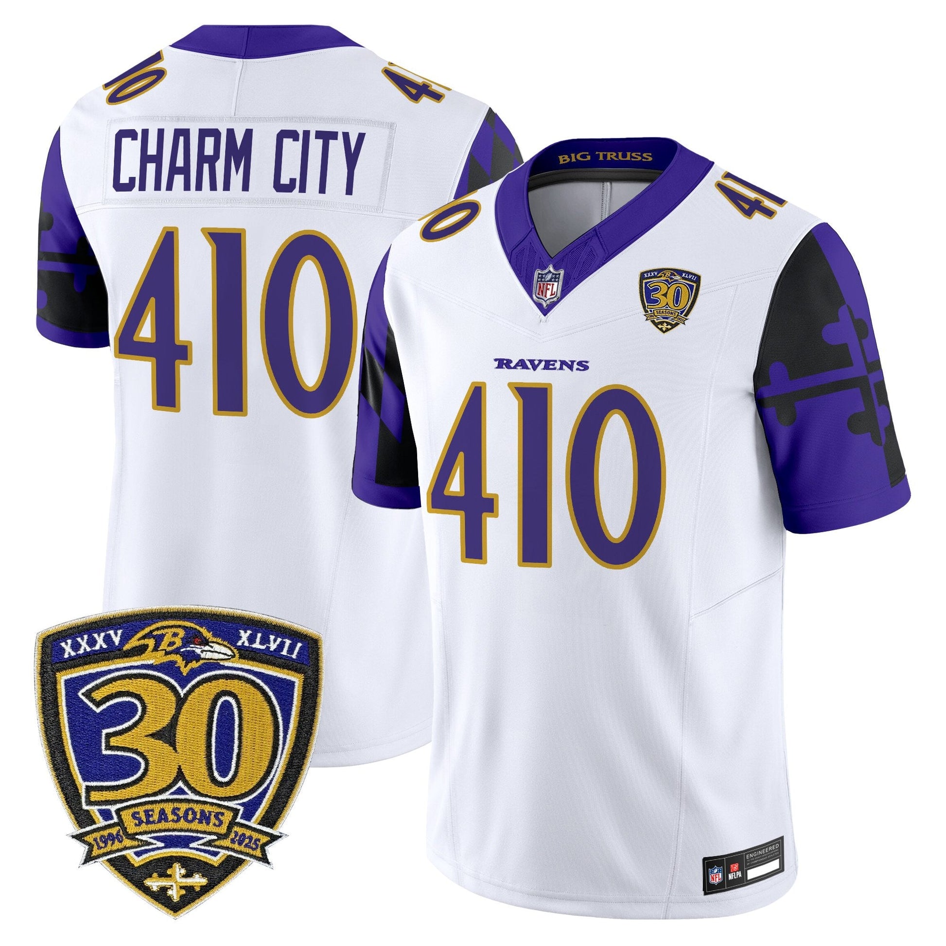 Men's Baltimore Ravens 'Maryland Flag Edition' Vapor Limited Jersey - All Stitched