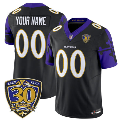 Baltimore Ravens 'Maryland Flag Edition' Vapor Limited Custom Jersey - All Stitched