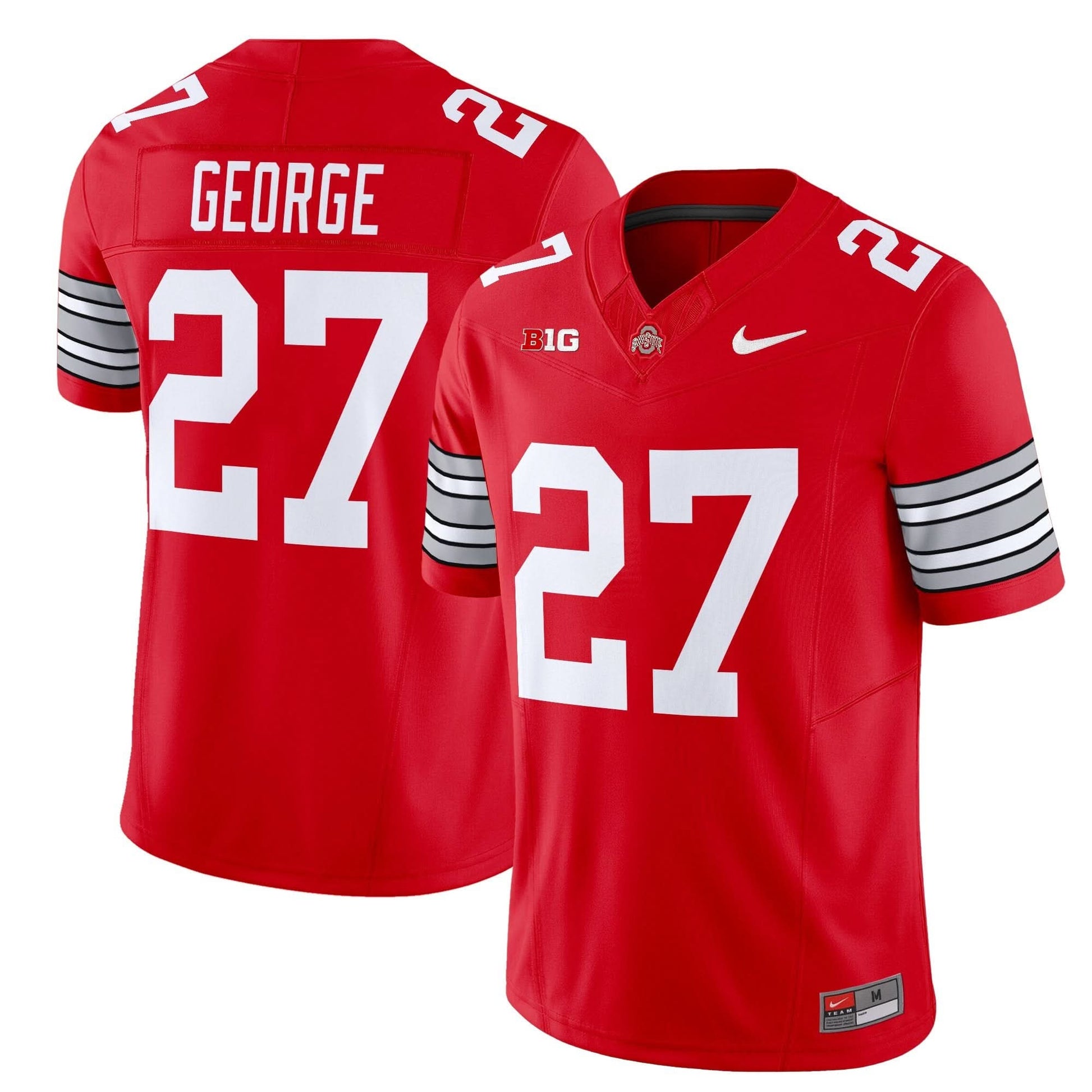 Men's Ohio State Buckeyes 'Heritage Stripe' 2025/26 Vapor Limited Jersey - All Stitched