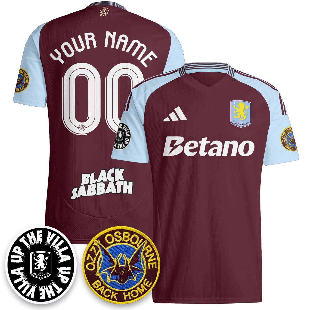 Men's Aston Villa Ozzy Osbourne Back Home Jersey - Printed