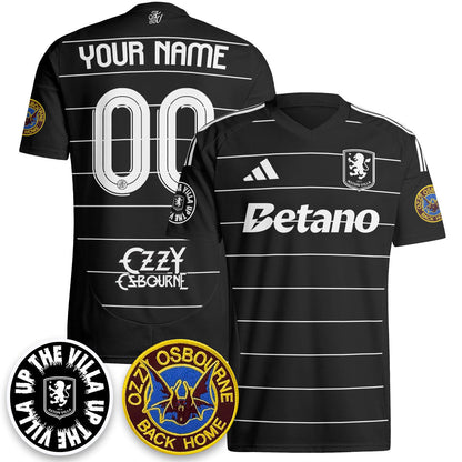 Aston Villa Ozzy Osbourne Back Home Custom Jersey - Printed