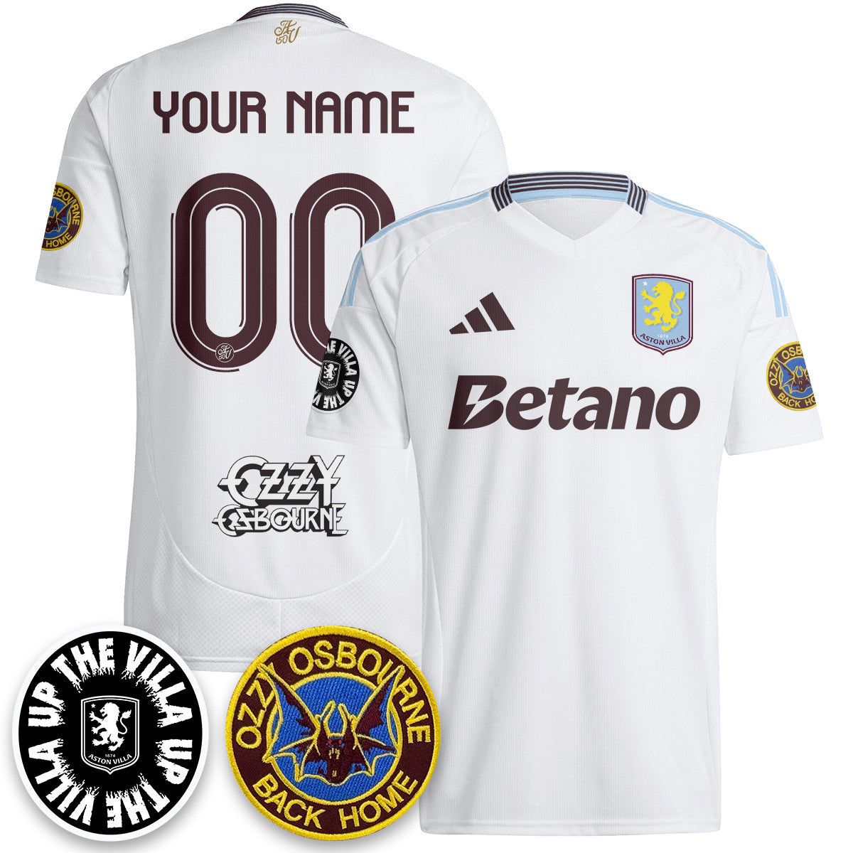 Men's Aston Villa Ozzy Osbourne Back Home Jersey - Printed