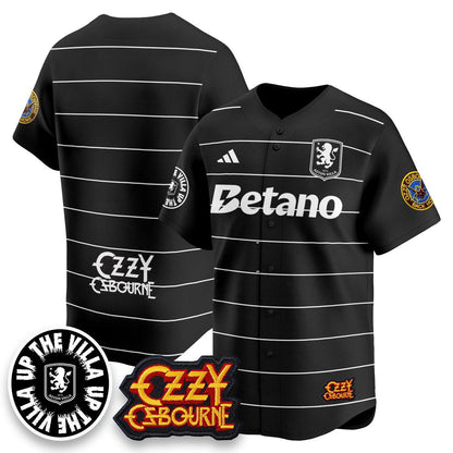 Aston Villa Ozzy Osbourne Back Home Baseball Custom Jersey - All Stitched