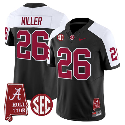 Men's Alabama Crimson Tide Throwback Vapor Limited Jersey - Alabama Map - All Stitched