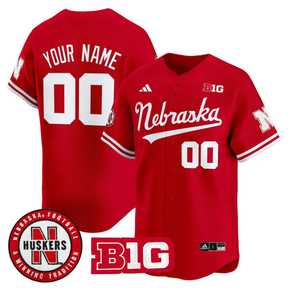 Nebraska Cornhuskers 2025 Vapor Baseball Custom Jersey - All Stitched