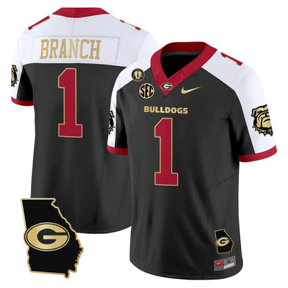 Men's Georgia Bulldogs 2025 Georgia Map & Vince Dooley Patch Vapor Limited Jersey - All Stitched