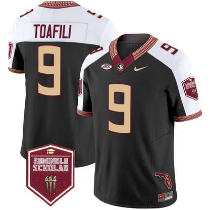 Men's Florida State Seminoles 2025 Seminole Scholar Patch Vapor Limited Jersey - All Stitched