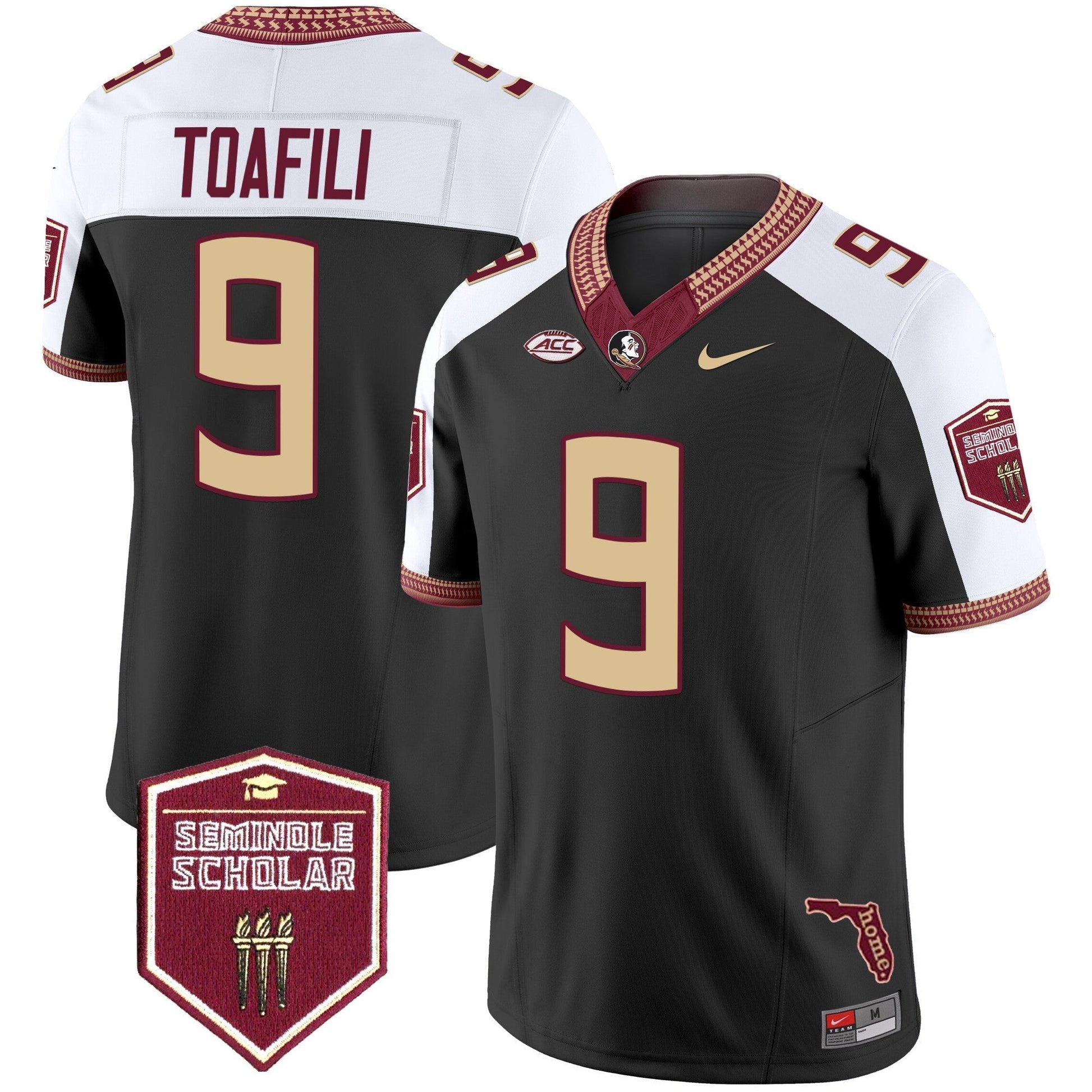 Men's Florida State Seminoles 2025 Seminole Scholar Patch Vapor Limited Jersey - All Stitched