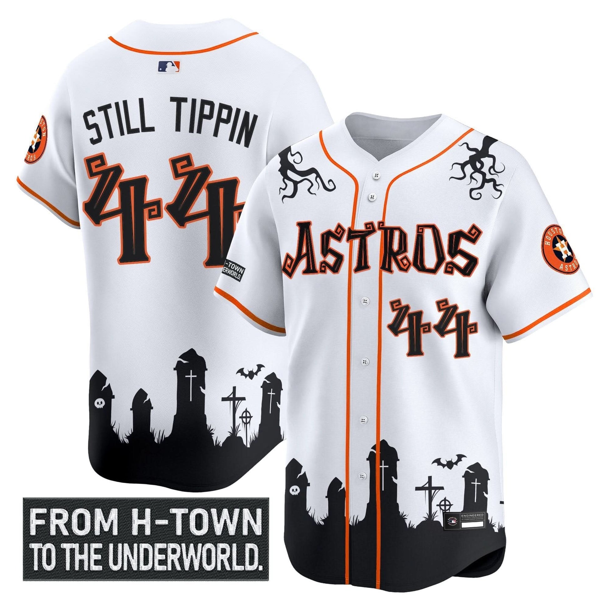 Men's Houston Astros 'Halloween Shadows Edition' Vapor Premier Limited Jersey - Stitched