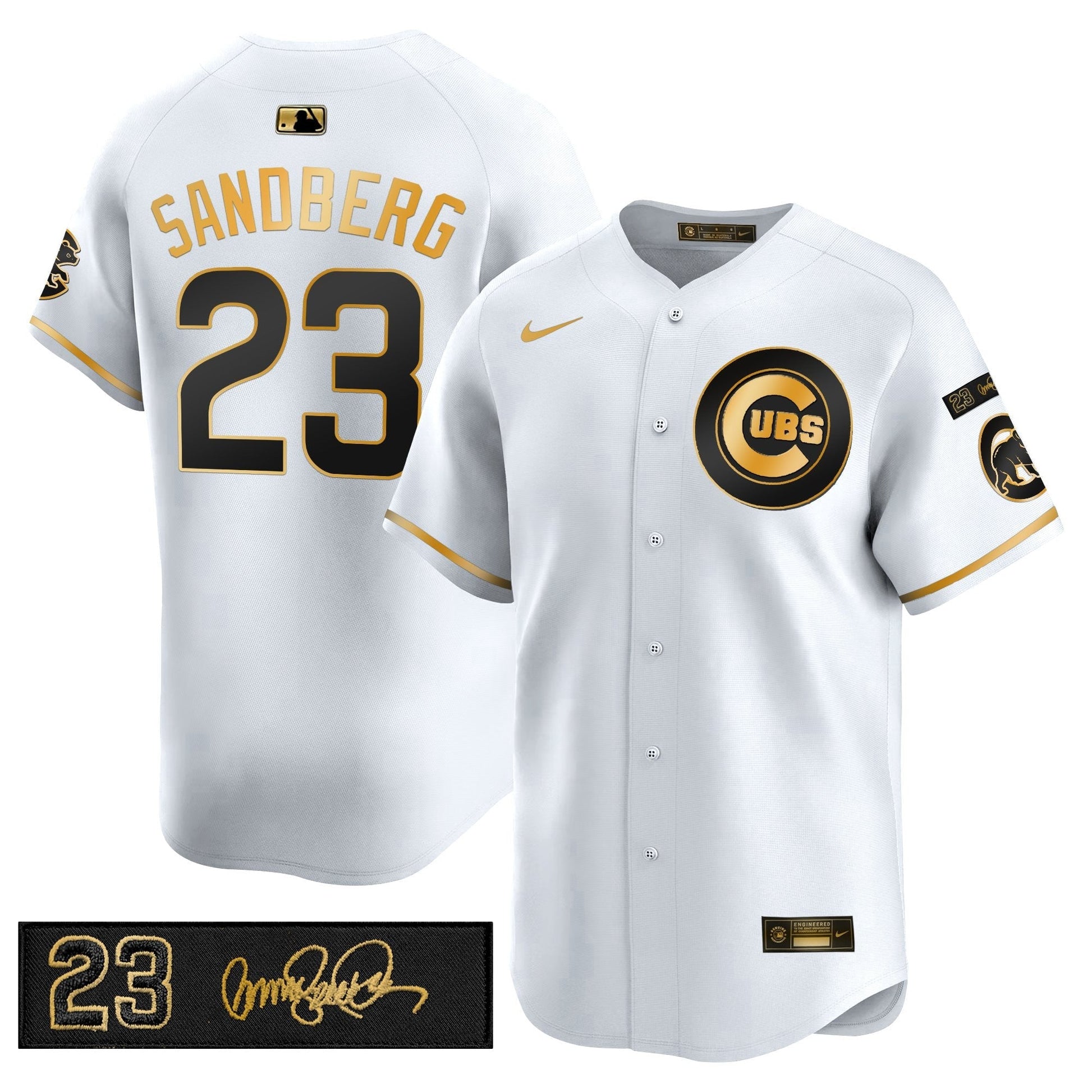 Men's Chicago Cubs 'Ryne Sandberg Tribute' Vapor Premier Limited Jersey V3 - All Stitched