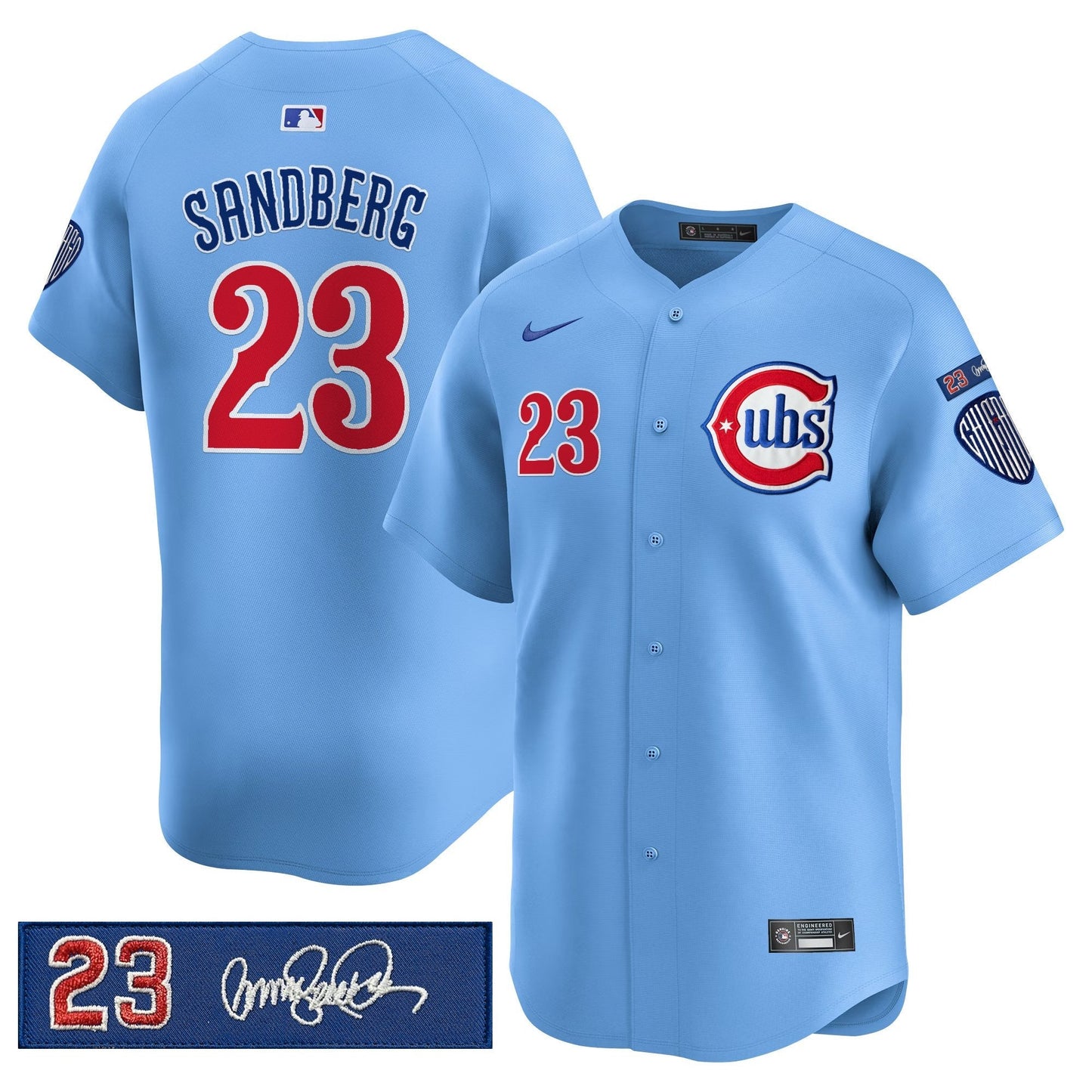 Men's Chicago Cubs 'Ryne Sandberg Tribute' Vapor Premier Limited Jersey V3 - All Stitched
