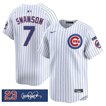 Men's Chicago Cubs 'Ryne Sandberg Tribute' Vapor Premier Limited Jersey V3 - All Stitched