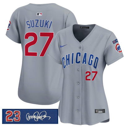 Women's Chicago Cubs 'Ryne Sandberg Tribute' Vapor Premier Limited Jersey V3 - All Stitched