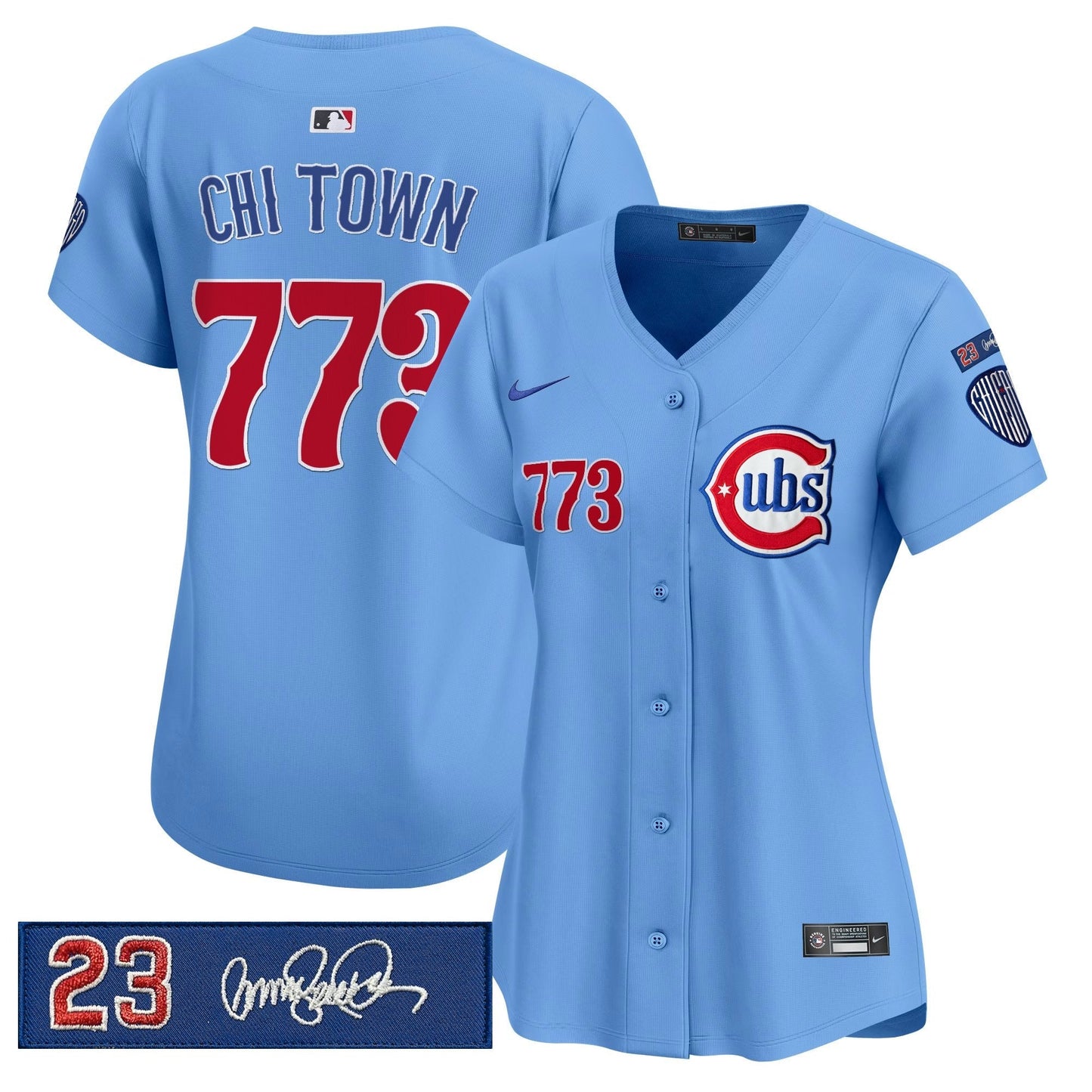 Women's Chicago Cubs 'Ryne Sandberg Tribute' Vapor Premier Limited Jersey V3 - All Stitched