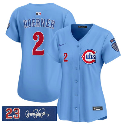 Women's Chicago Cubs 'Ryne Sandberg Tribute' Vapor Premier Limited Jersey V3 - All Stitched