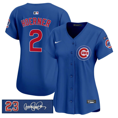 Women's Chicago Cubs 'Ryne Sandberg Tribute' Vapor Premier Limited Jersey V3 - All Stitched