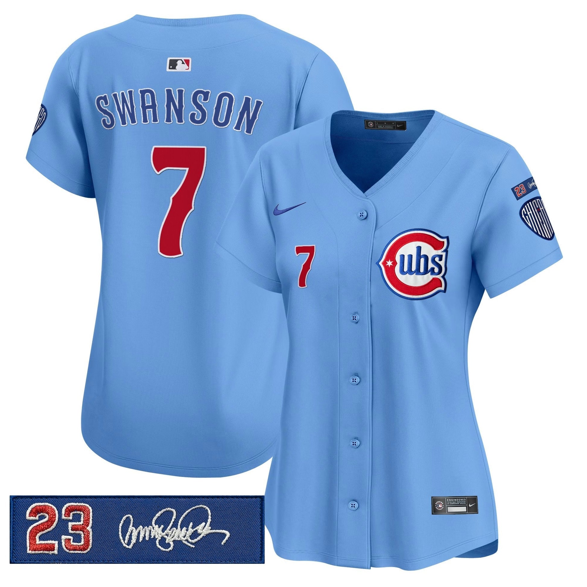 Women's Chicago Cubs 'Ryne Sandberg Tribute' Vapor Premier Limited Jersey V3 - All Stitched