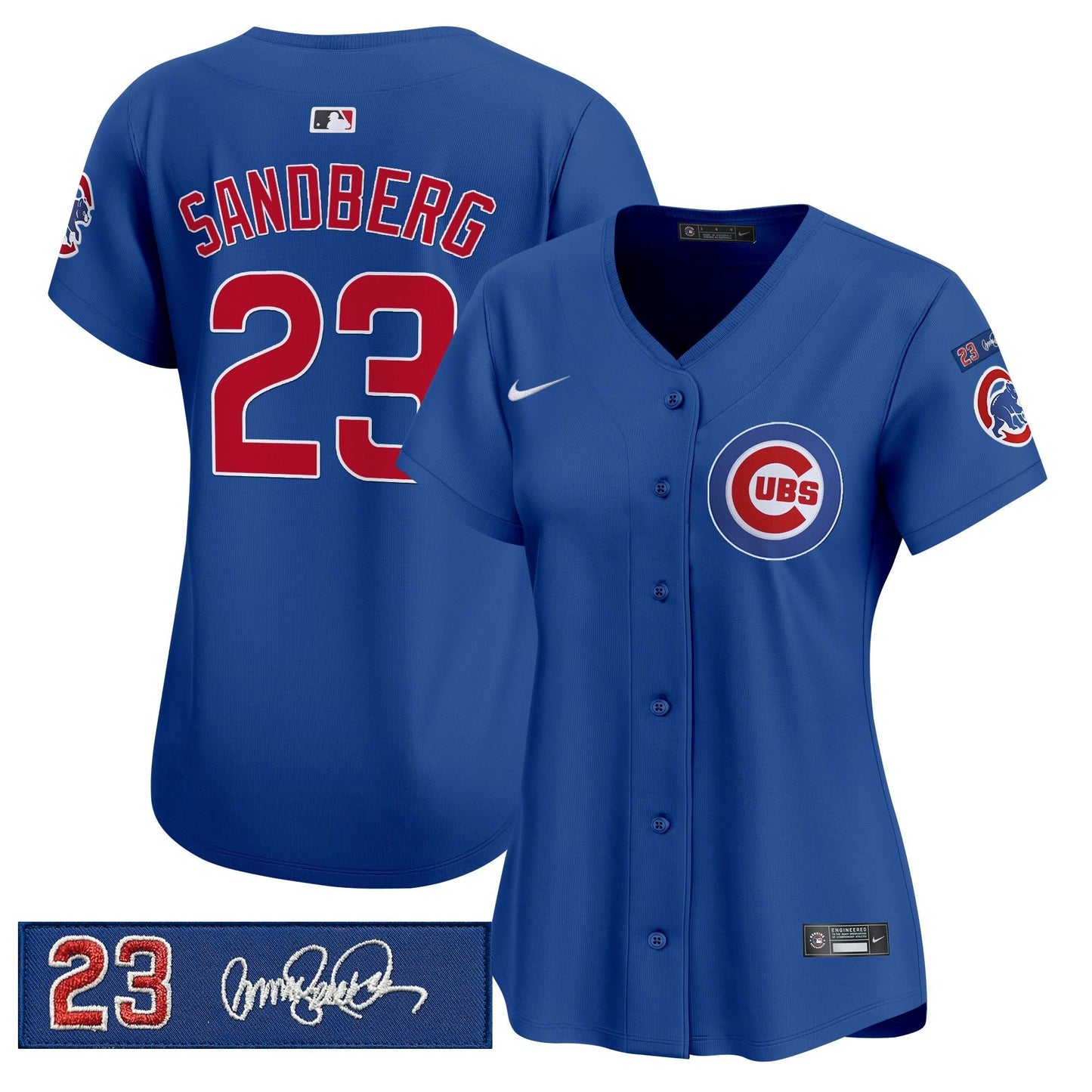 Women's Chicago Cubs 'Ryne Sandberg Tribute' Vapor Premier Limited Jersey V3 - All Stitched