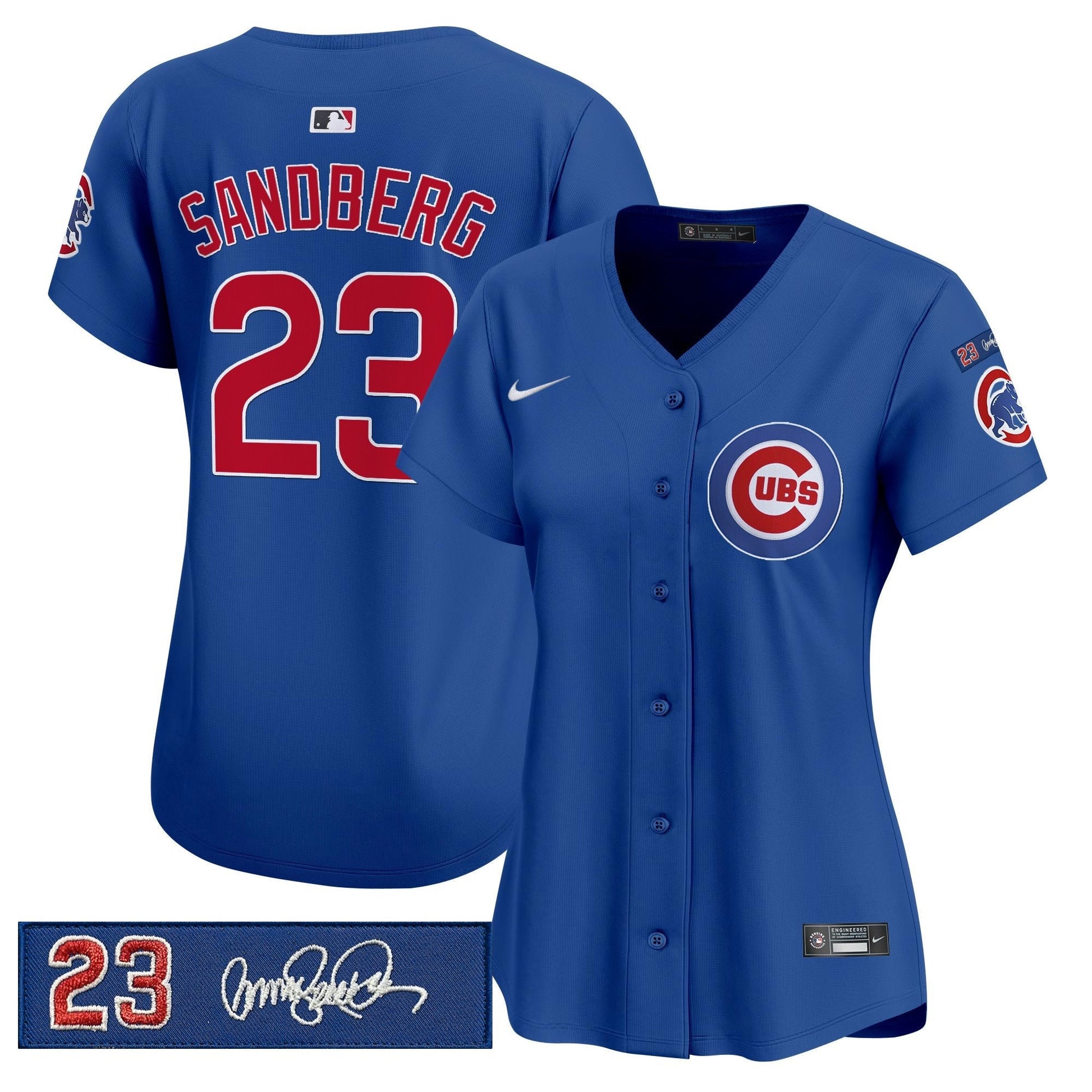 Women's Chicago Cubs 'Ryne Sandberg Tribute' Vapor Premier Limited Jersey V3 - All Stitched