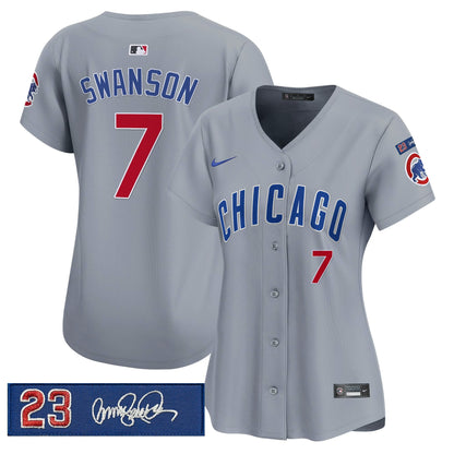 Women's Chicago Cubs 'Ryne Sandberg Tribute' Vapor Premier Limited Jersey V3 - All Stitched
