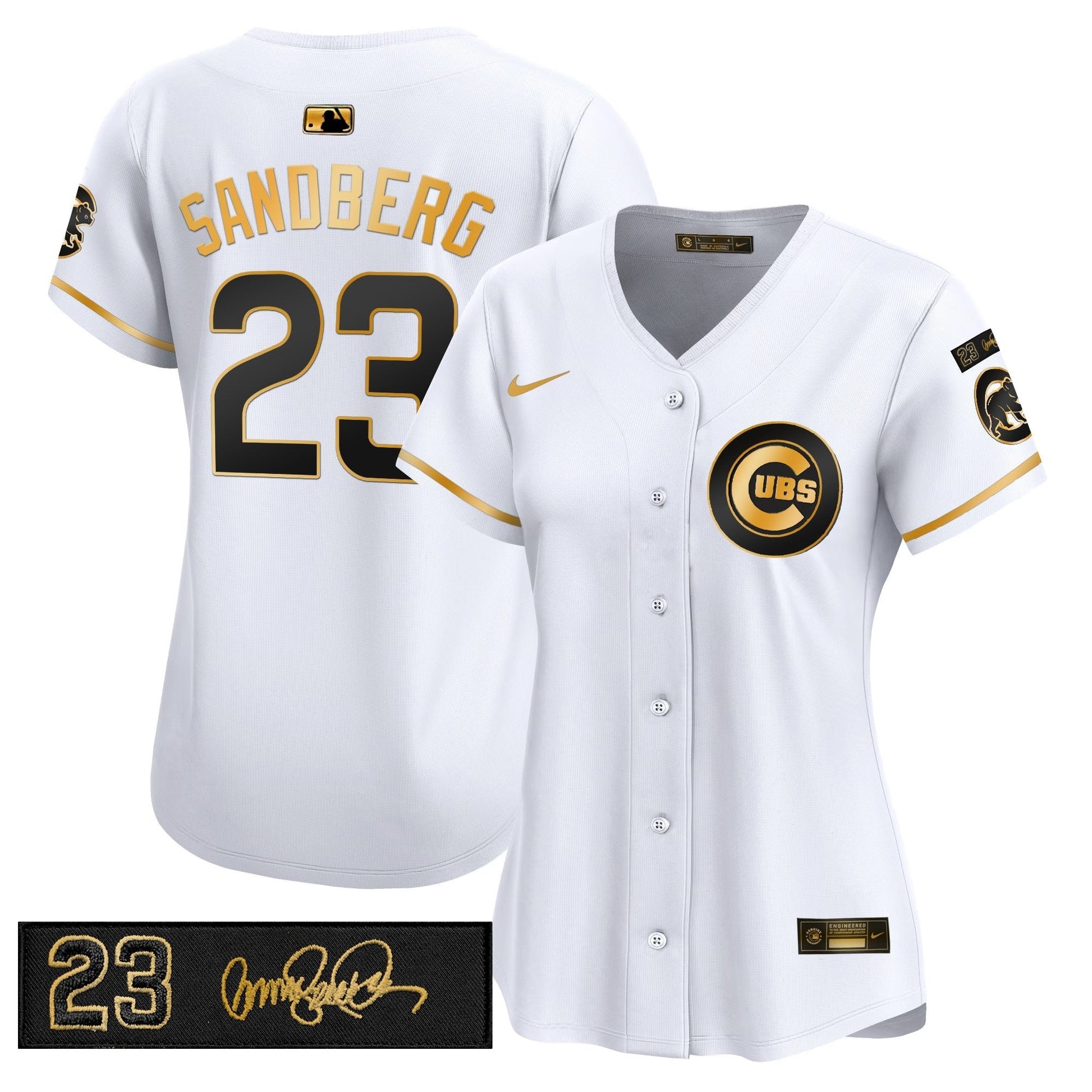 Women's Chicago Cubs 'Ryne Sandberg Tribute' Vapor Premier Limited Jersey V3 - All Stitched