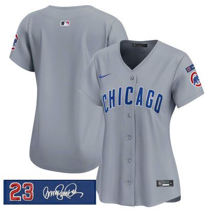 Women's Chicago Cubs 'Ryne Sandberg Tribute' Vapor Premier Limited Jersey V3 - All Stitched