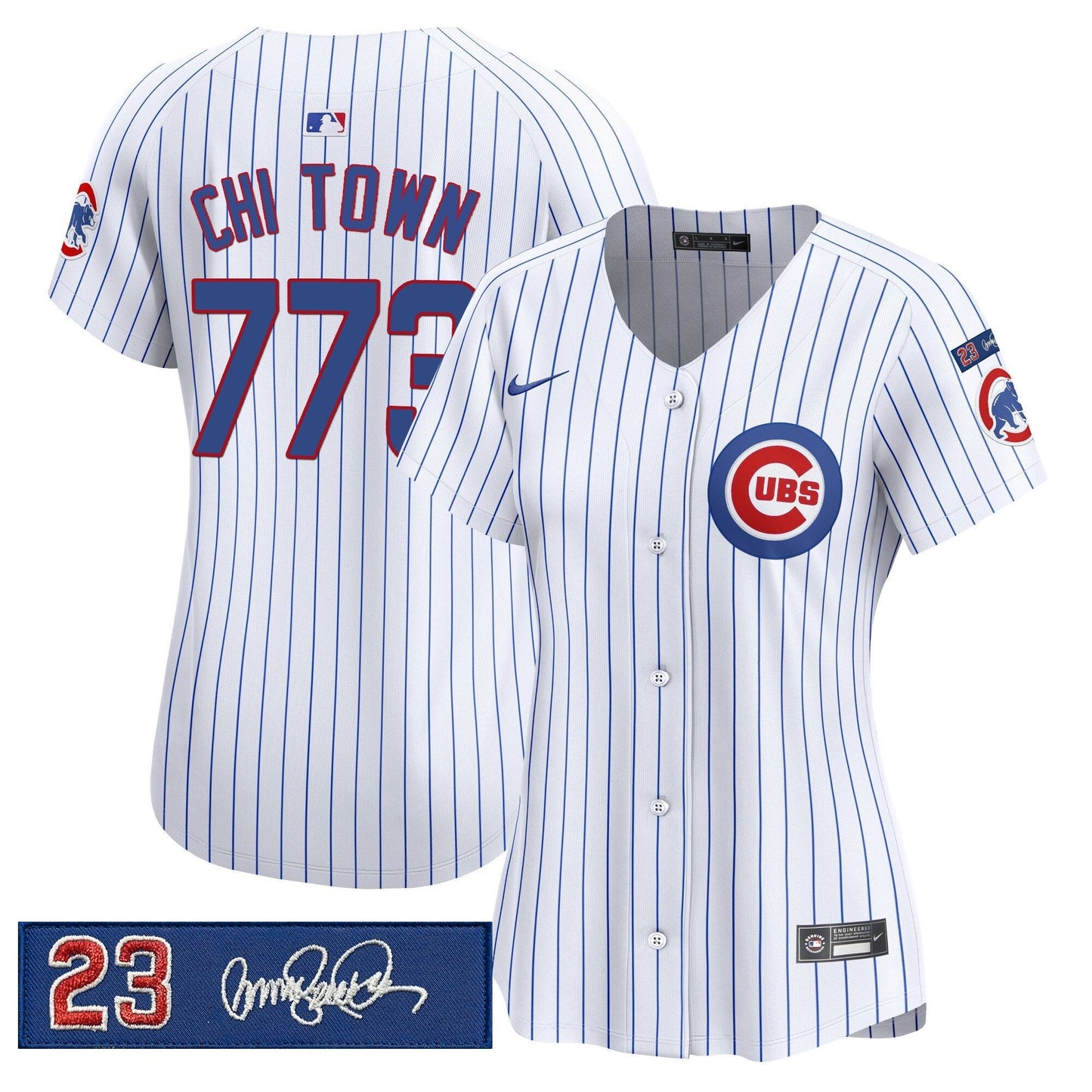 Women's Chicago Cubs 'Ryne Sandberg Tribute' Vapor Premier Limited Jersey V3 - All Stitched