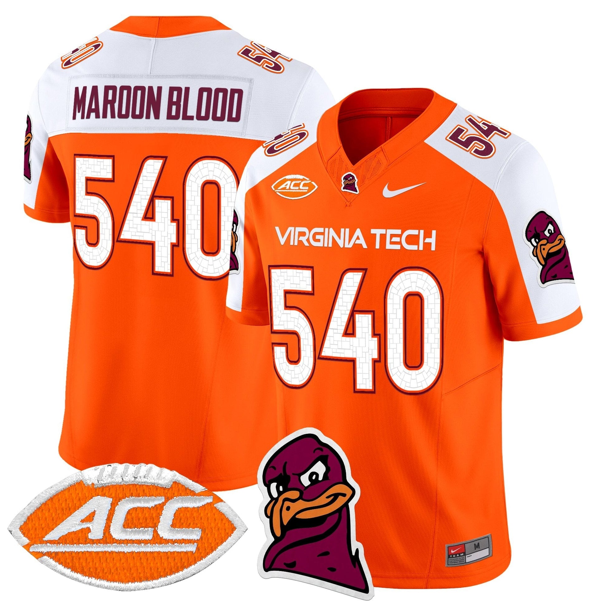 Men's Virginia Tech Hokies 2025 Vapor Limited Jersey - All Stitched