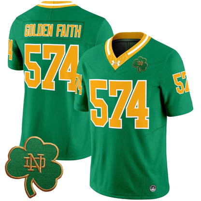 Men's Notre Dame Fighting Irish 2025 Vapor Limited Jersey V3 - All Stitched