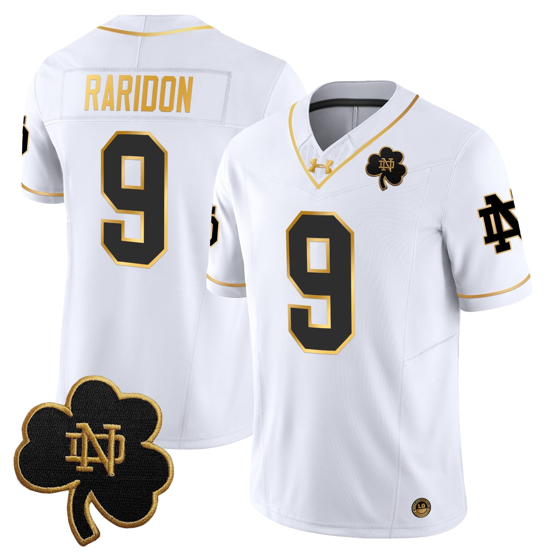 Men's Notre Dame Fighting Irish 2025 Gold Vapor Limited Jersey - All Stitched