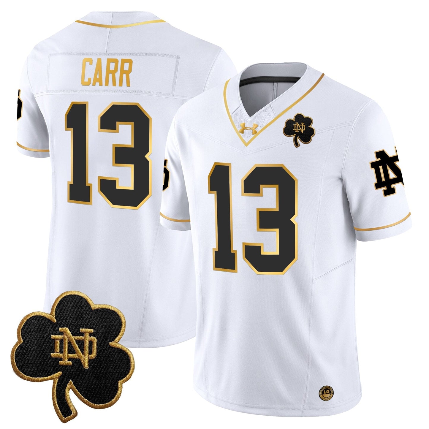 Men's Notre Dame Fighting Irish 2025 Gold Vapor Limited Jersey - All Stitched