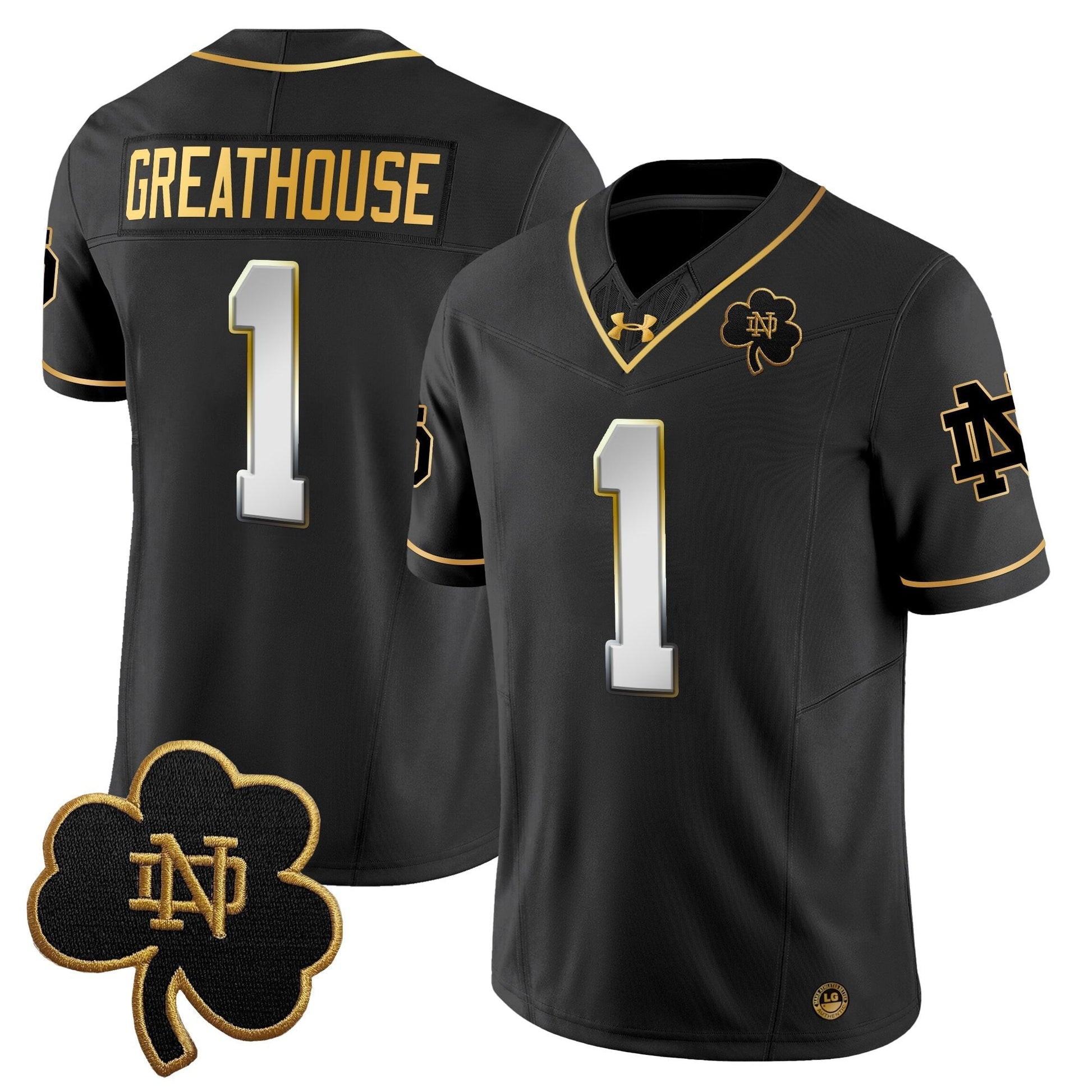 Men's Notre Dame Fighting Irish 2025 Gold Vapor Limited Jersey - All Stitched