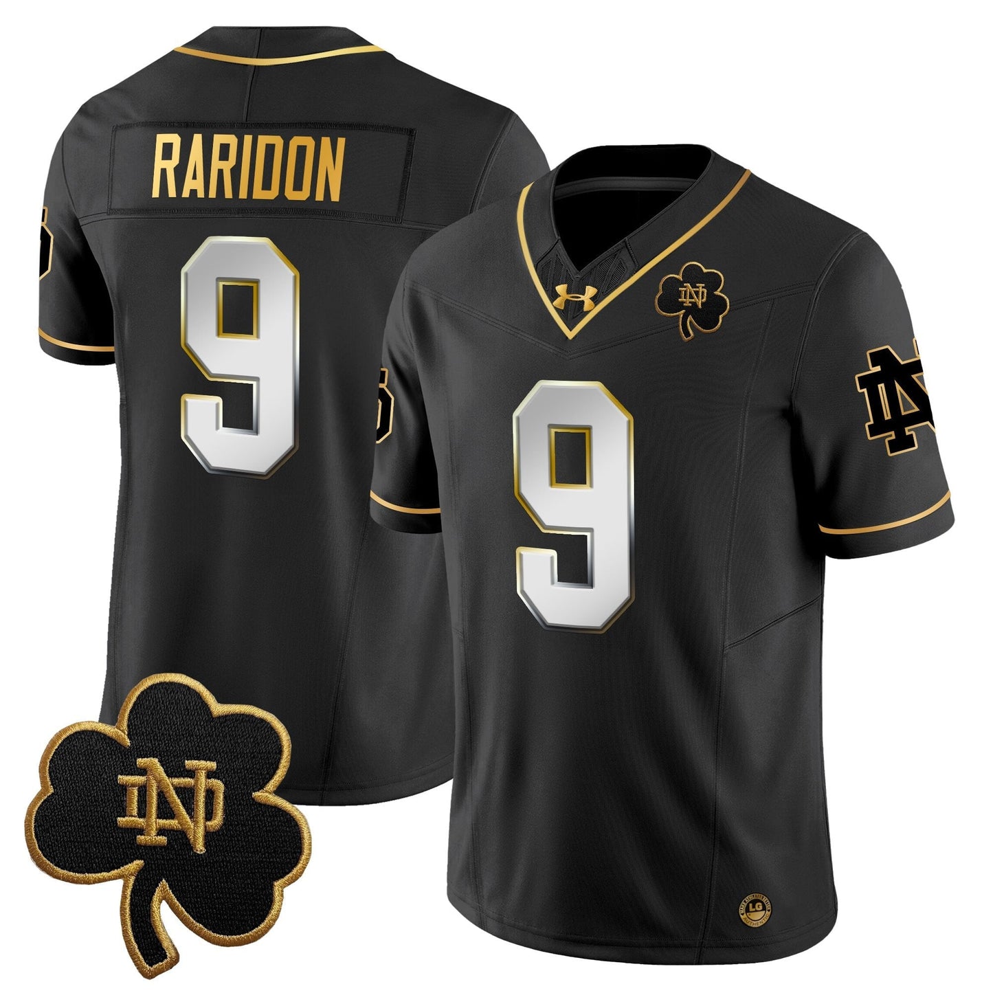 Men's Notre Dame Fighting Irish 2025 Gold Vapor Limited Jersey - All Stitched