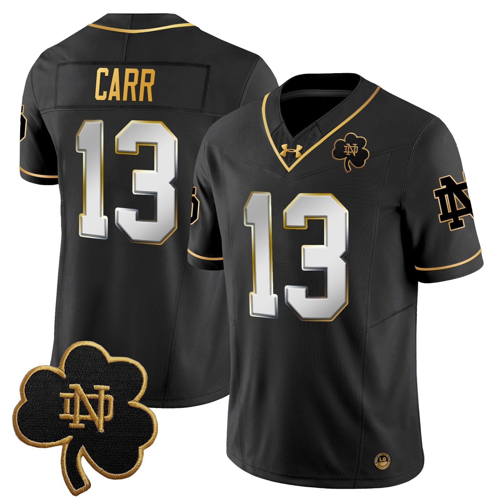 Men's Notre Dame Fighting Irish 2025 Gold Vapor Limited Jersey - All Stitched