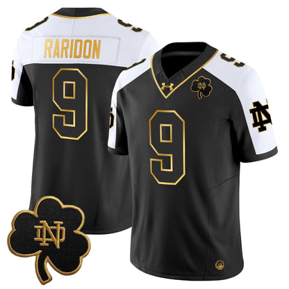 Men's Notre Dame Fighting Irish 2025 Gold Vapor Limited Jersey - All Stitched