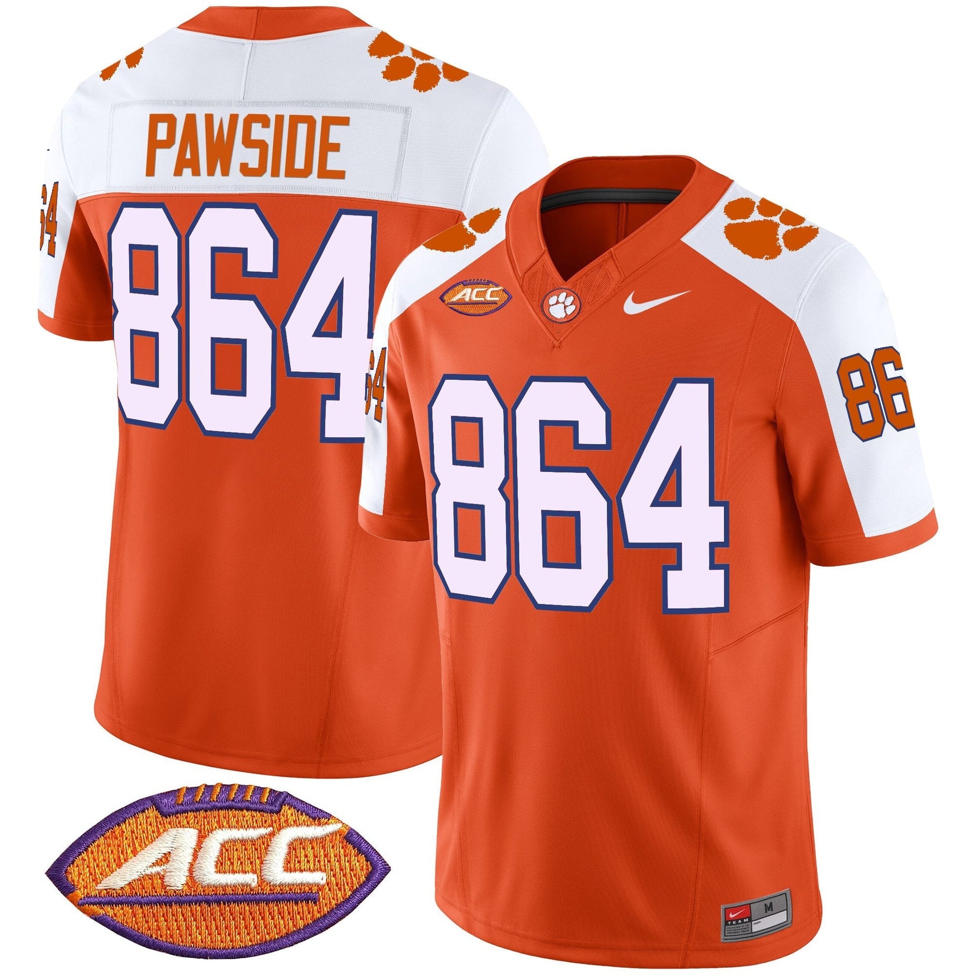 Men's Clemson Tigers 2025 Vapor Limited Jersey - All Stitched