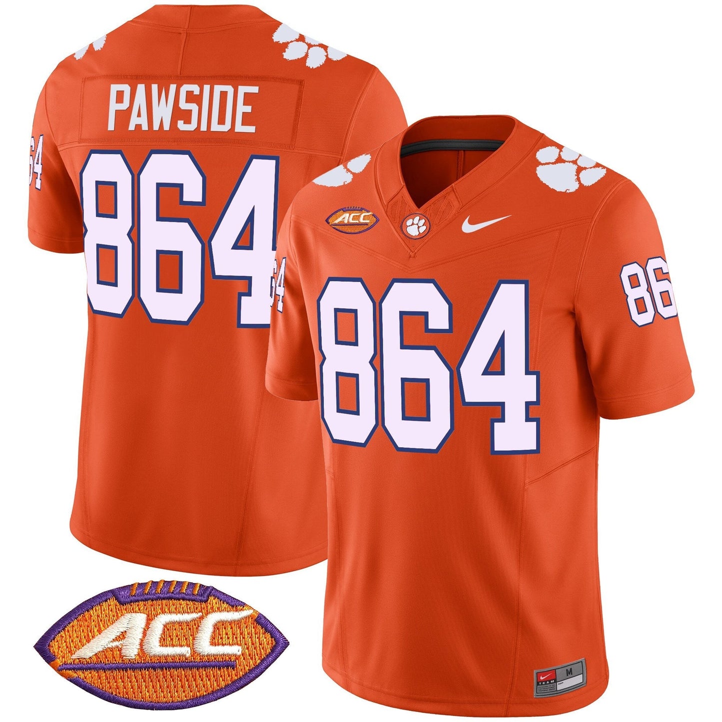 Men's Clemson Tigers 2025 Vapor Limited Jersey - All Stitched