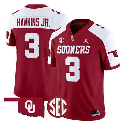 Men's Oklahoma Sooners 2025 Vapor Limited Jersey - All Stitched