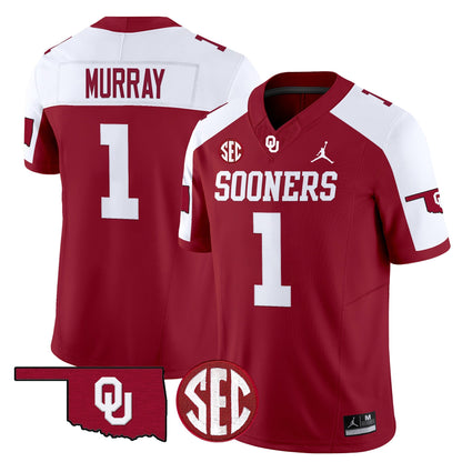 Men's Oklahoma Sooners 2025 Vapor Limited Jersey - All Stitched