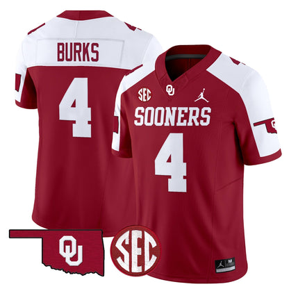 Men's Oklahoma Sooners 2025 Vapor Limited Jersey - All Stitched