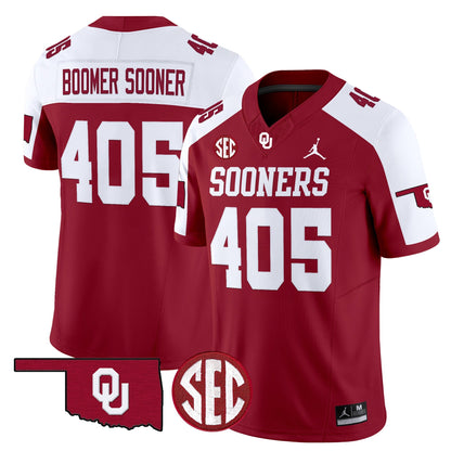 Men's Oklahoma Sooners 2025 Vapor Limited Jersey - All Stitched
