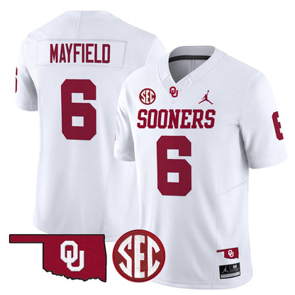 Men's Oklahoma Sooners 2025 Vapor Limited Jersey - All Stitched