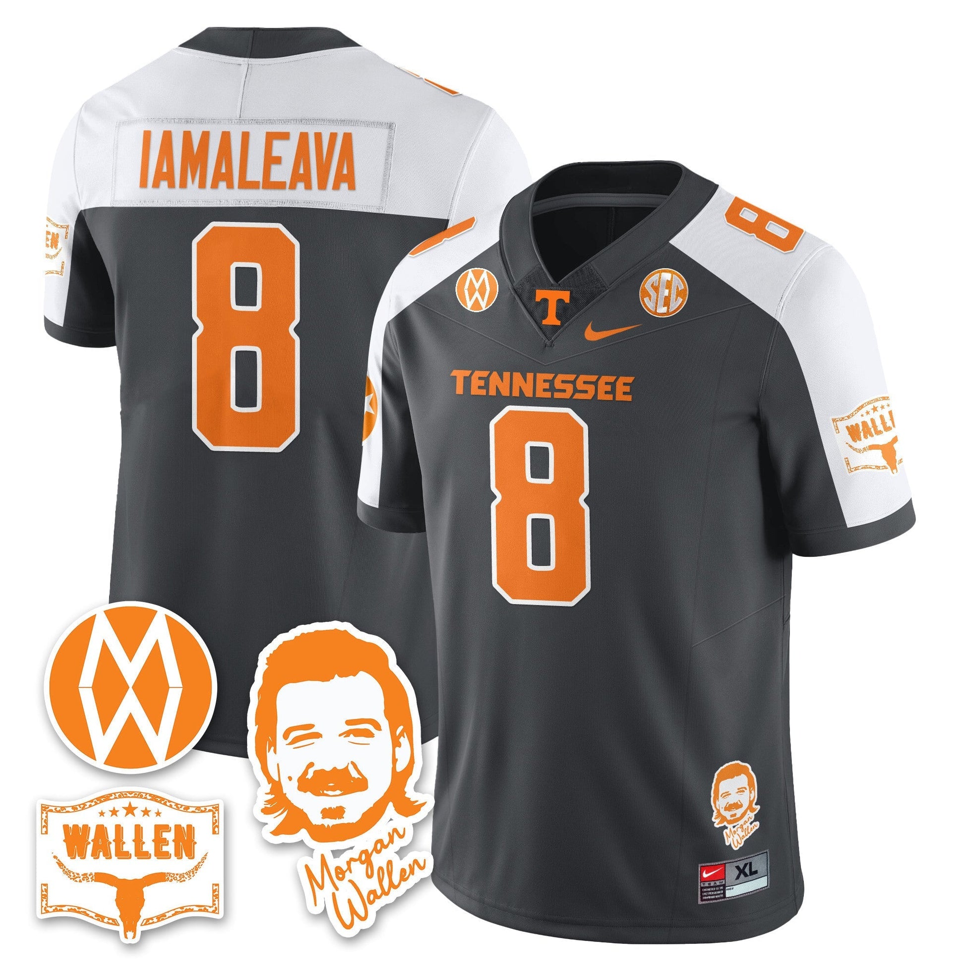 Men's Tennessee Volunteers Morgan Wallen 2025 Jersey - All Stitched