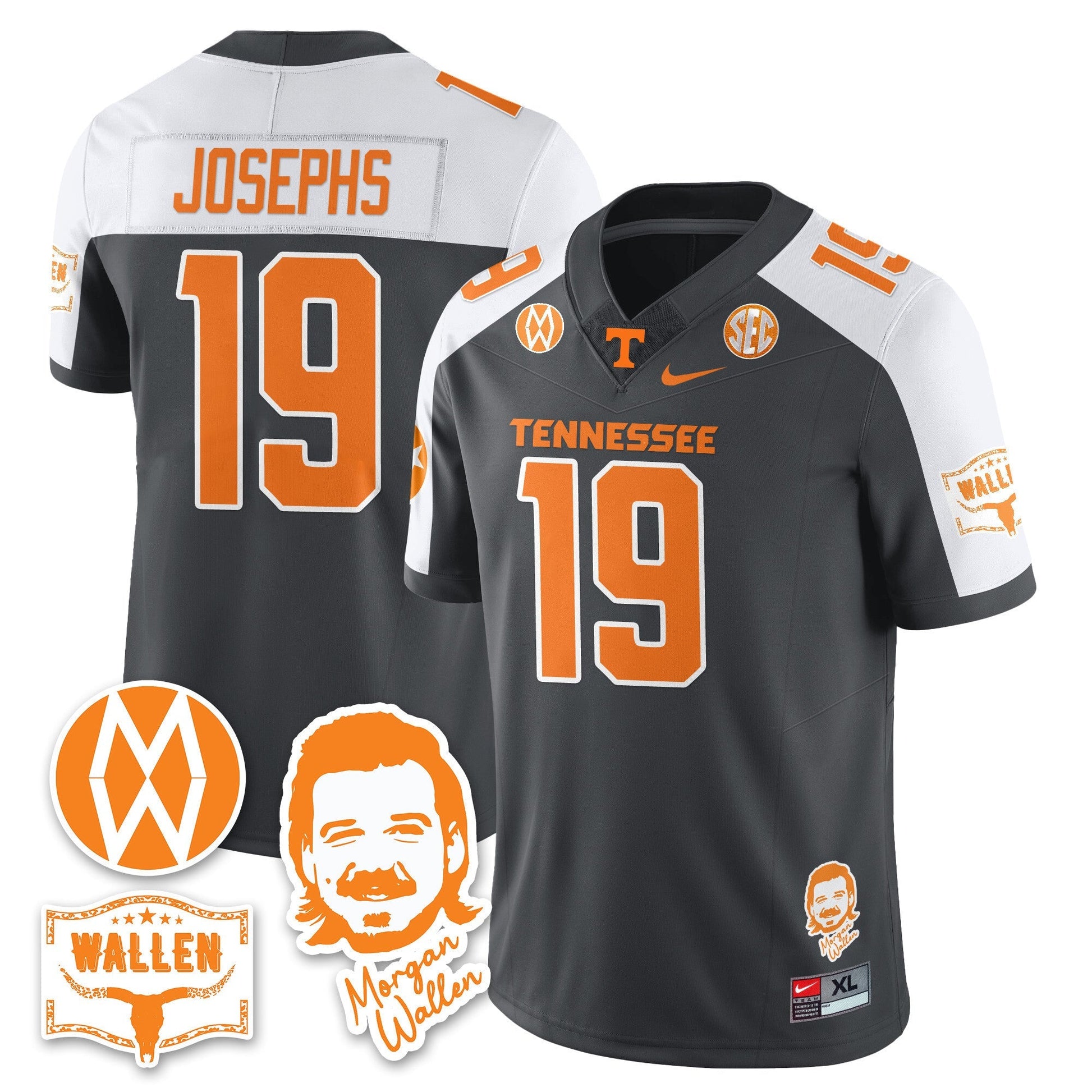 Men's Tennessee Volunteers Morgan Wallen 2025 Jersey - All Stitched
