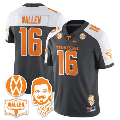 Men's Tennessee Volunteers Morgan Wallen 2025 Jersey - All Stitched