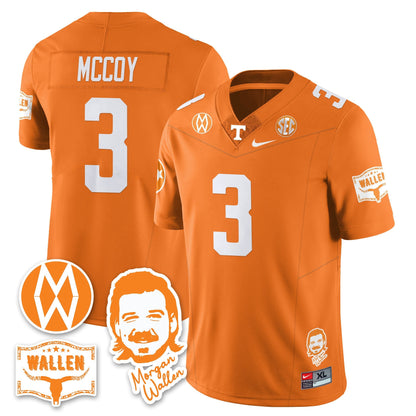 Men's Tennessee Volunteers Morgan Wallen 2025 Jersey - All Stitched