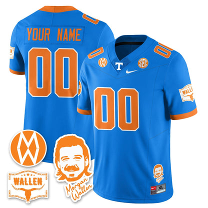 Tennessee Volunteers Morgan Wallen 2025 Custom Jersey - All Stitched