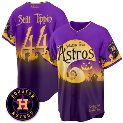 Houston Astros "Halloween Town" Limited Jersey - Stitched