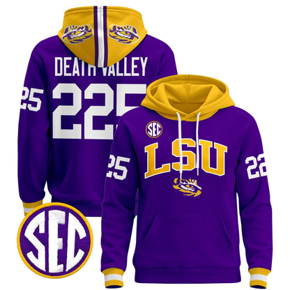 Men's LSU Tigers 2025 Premium Pullover Hoodie V2 - All Stitched