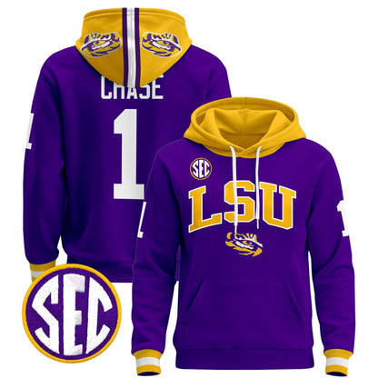 Men's LSU Tigers 2025 Premium Pullover Hoodie V2 - All Stitched